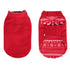 Reversible fleece sweater red